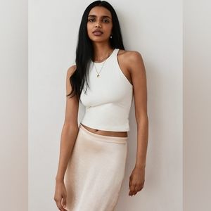 BNWT Aritzia Wilfred Jette Tank in Light Birch, Size S